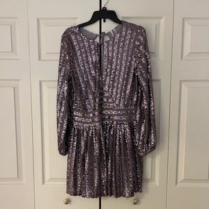 NWT Anthropologie lilac sequin dress Sz 6
